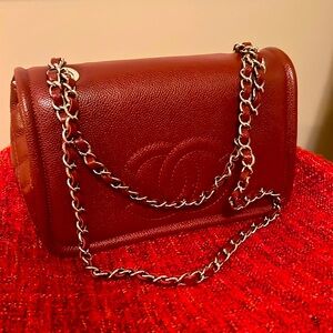 Dark Red CHANEL Flap Bag